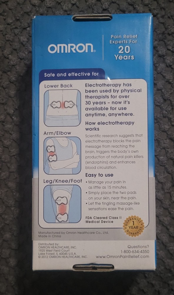 Omron Electrotherapy TENS Device for Pain Relief