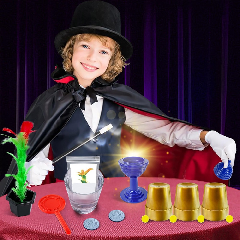 Kids Magic Kit, Magic Set with Instructions for Each Trick to Perform, Christ...