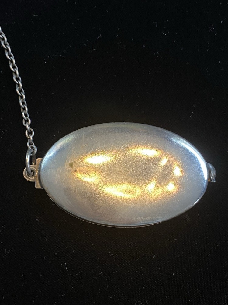 Antique German Silver Mirror/Pendant