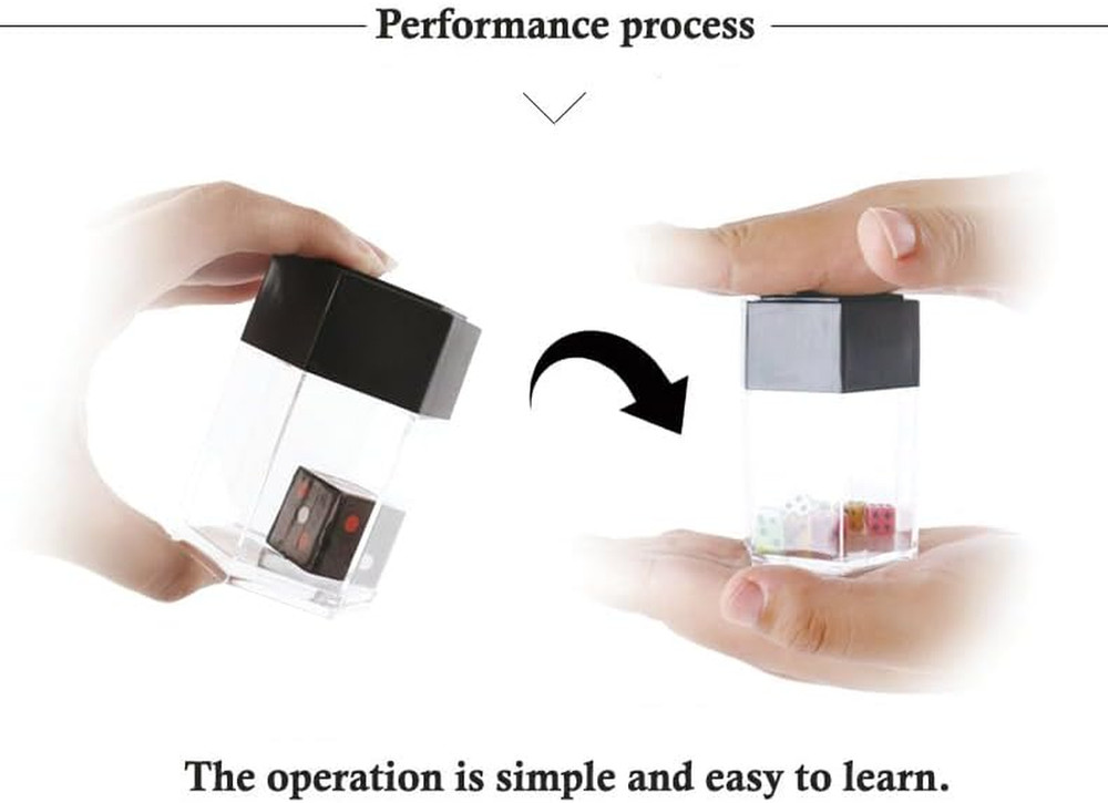 Magic Exploding Dice Set (3 Pack,Colour) Changing Bursting Magic Dice,Close up M