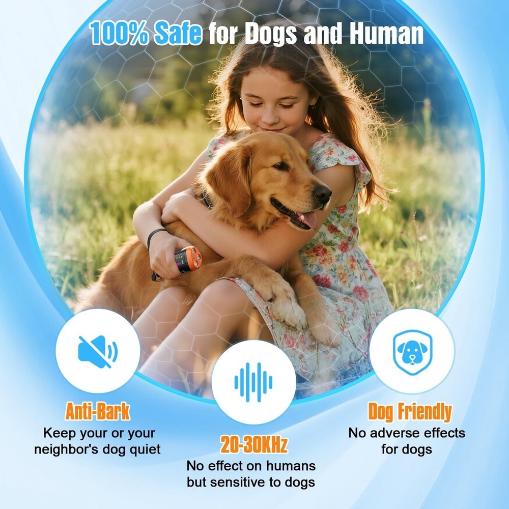 Ultrasonic Anti Bark Dog Training Device