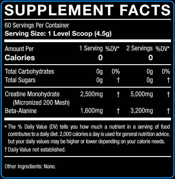 NeoForce CREAFORCE Unflavored - Creatine Monohydrate & Beta-Alanine