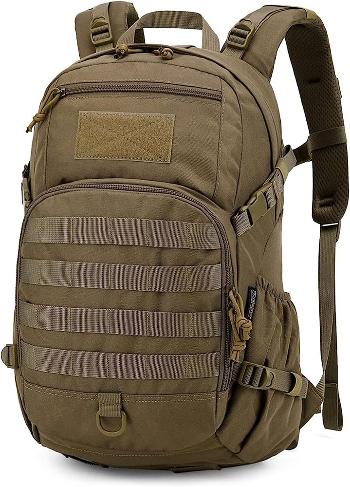 Mardingtop Small Tactical Backpack,Molle Hiking Backpack for 6539-khaki-25l