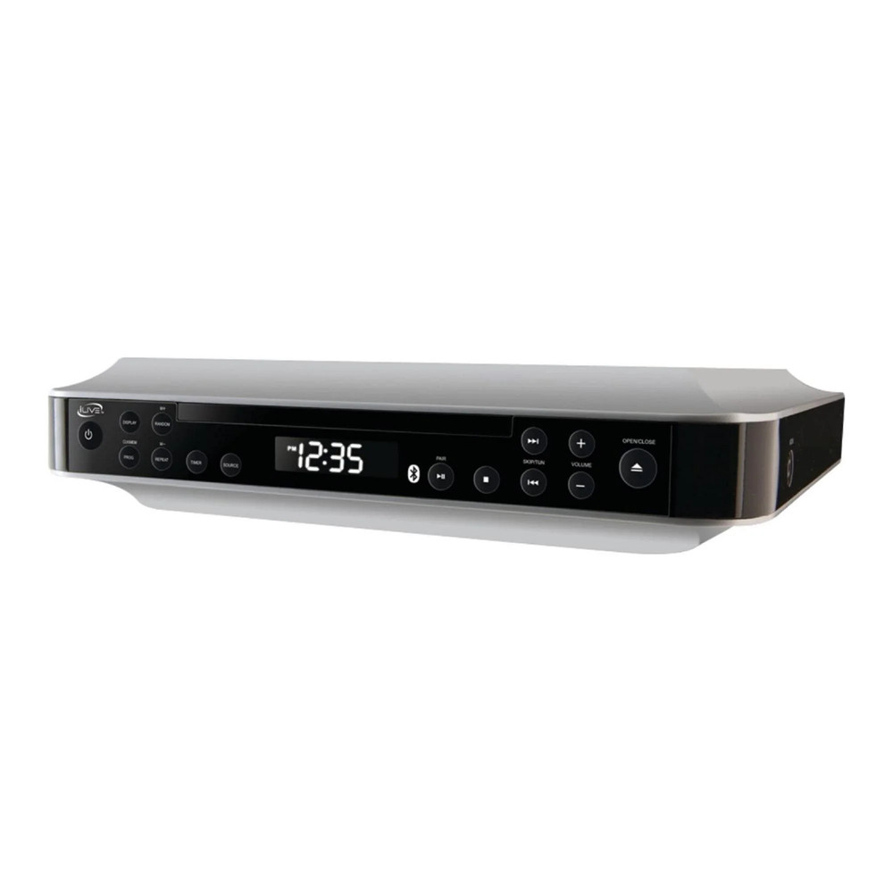 Wireless Bluetooth under Cabinet Music System with CD Player Timer Digital Clock