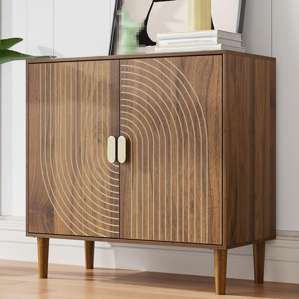 Sideboard Buffet Cabinet with Storage,Sideboard Buffet with Doors and Adjusta...