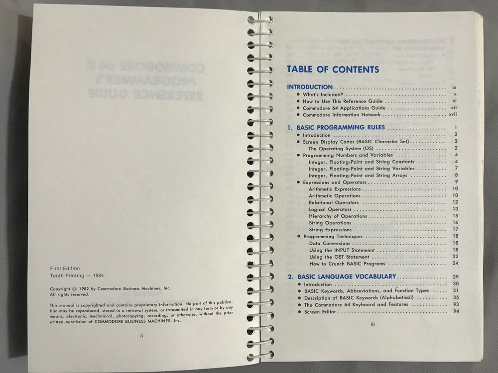 Fine Commodore 64 Programmers Reference Guide Commodore Business Machines 1984