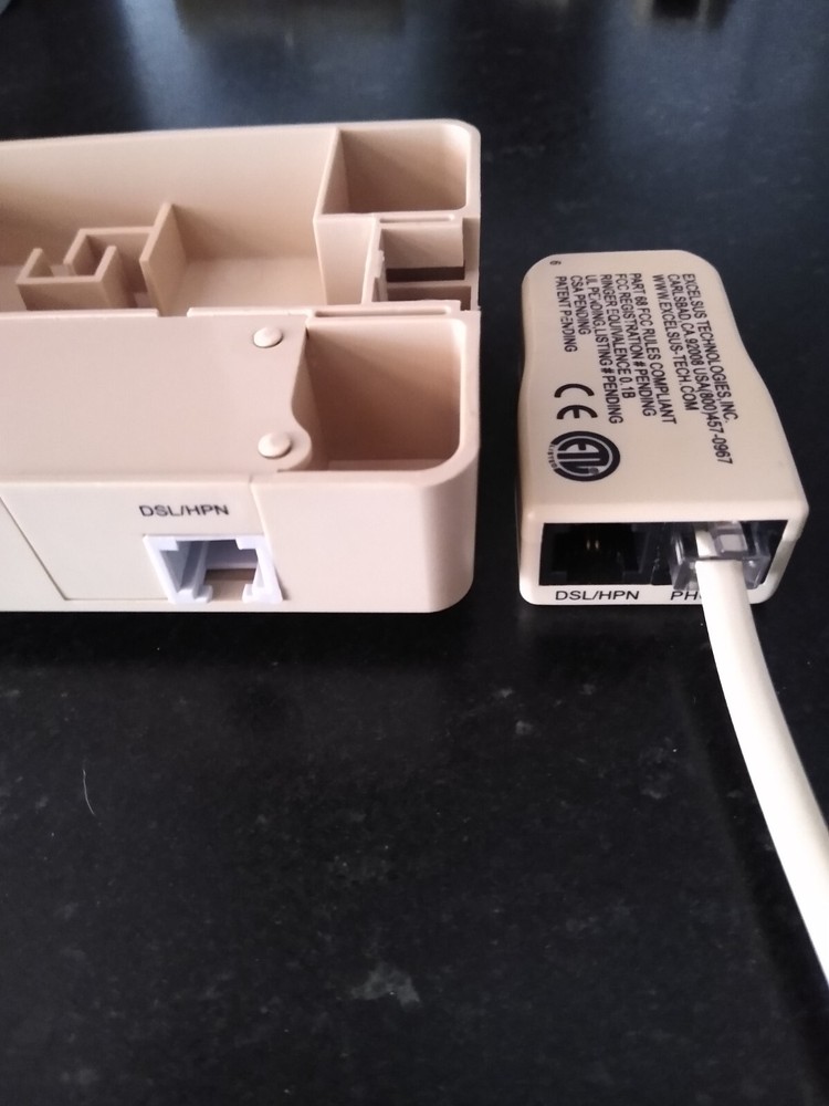DSL Excelsus Phone Line Noise Filter Set with 1 Wall Mount