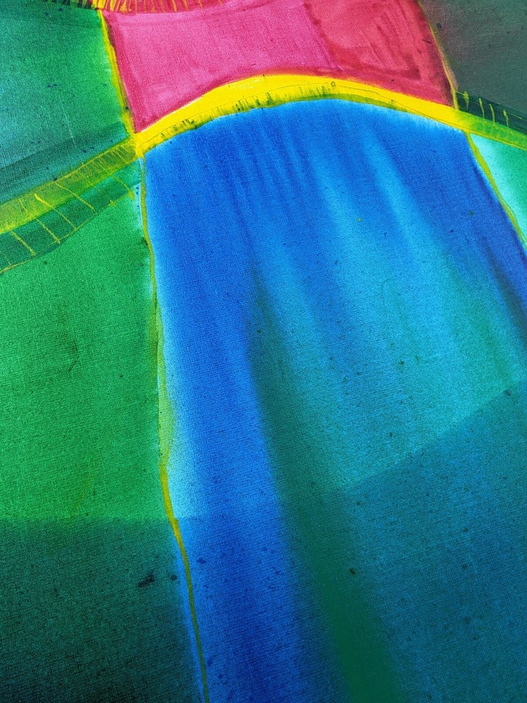 Willibrord Haas, Abstract Composition, Acrylic on Canvas, Signed, 2015