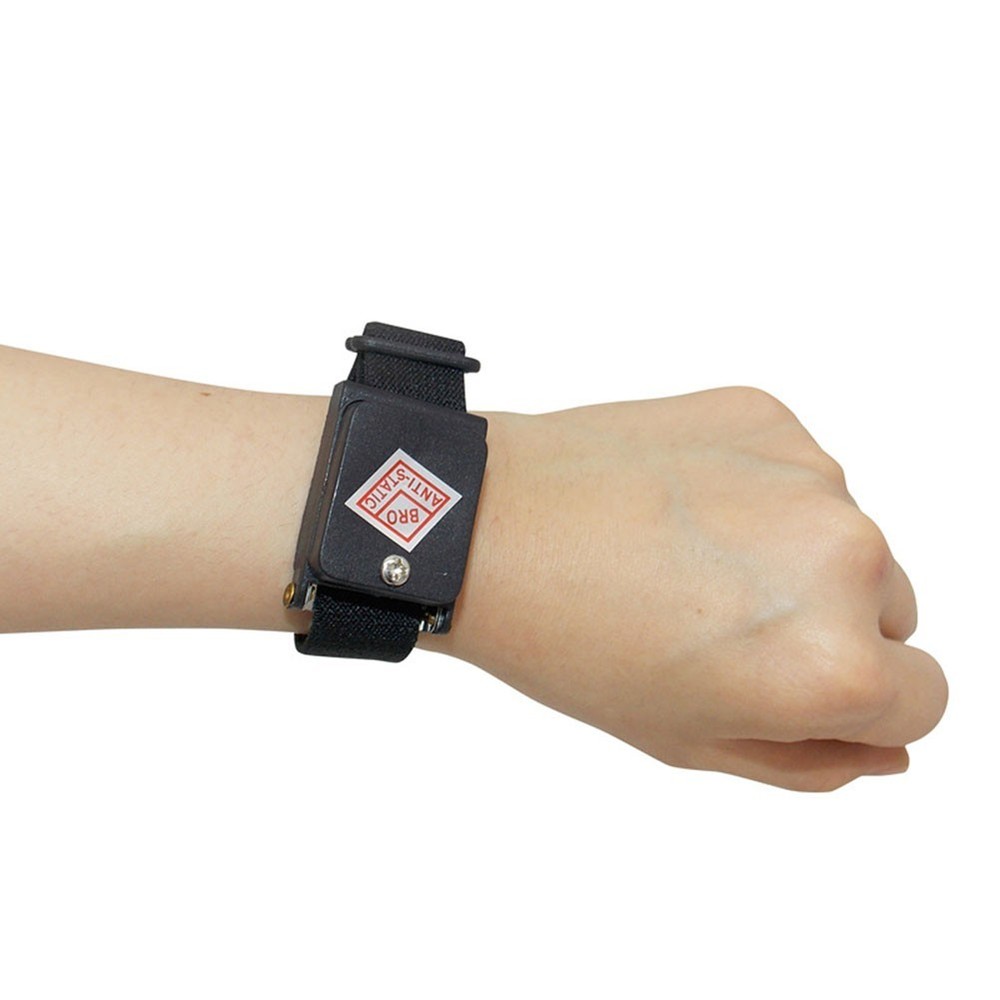 Anti Static Wrist Strap Adjustable for ESD with Conductive Nylon Material