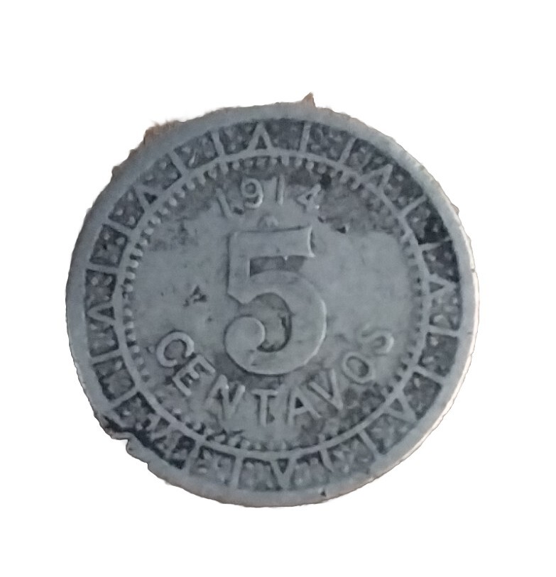 1914 Durango, Mexico 5 Centavos Coin