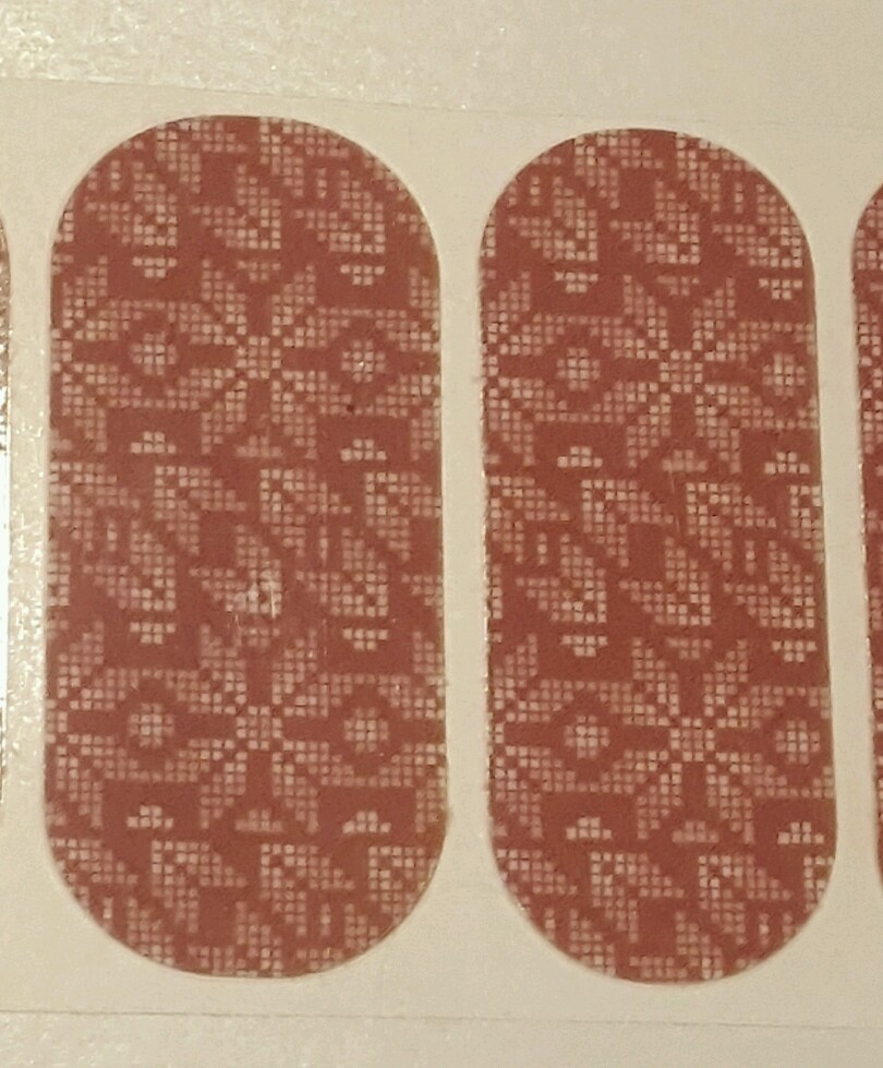 Jamberry MARSALA MITTENS, 1/2 Sheet