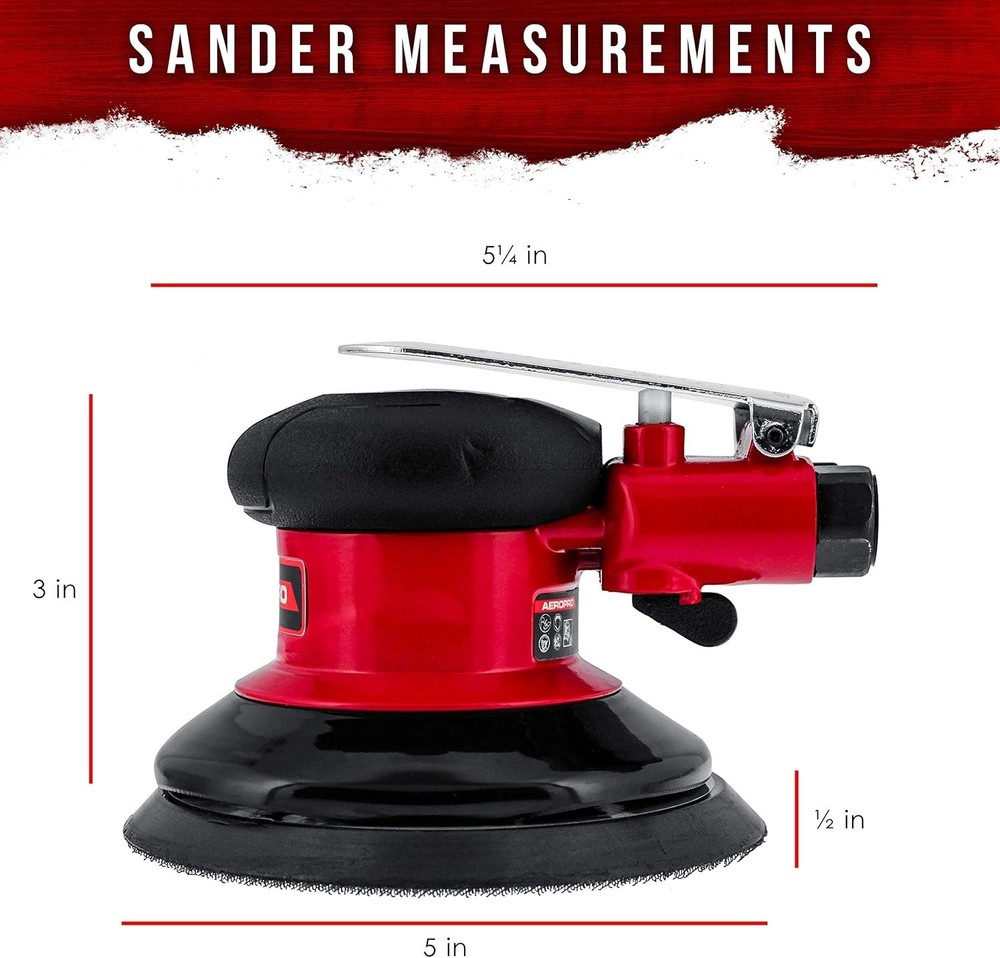 Lightweight 5" Dual-Action Random Orbit Sander - Perfect for Automotive Use