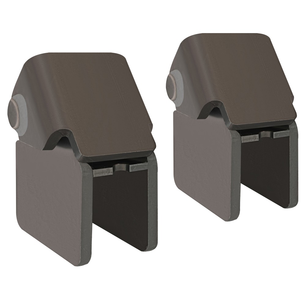 2 X Heavy Duty Steel Dump Truck Trailer Hinges Work On Any 2" Rectangular Tube