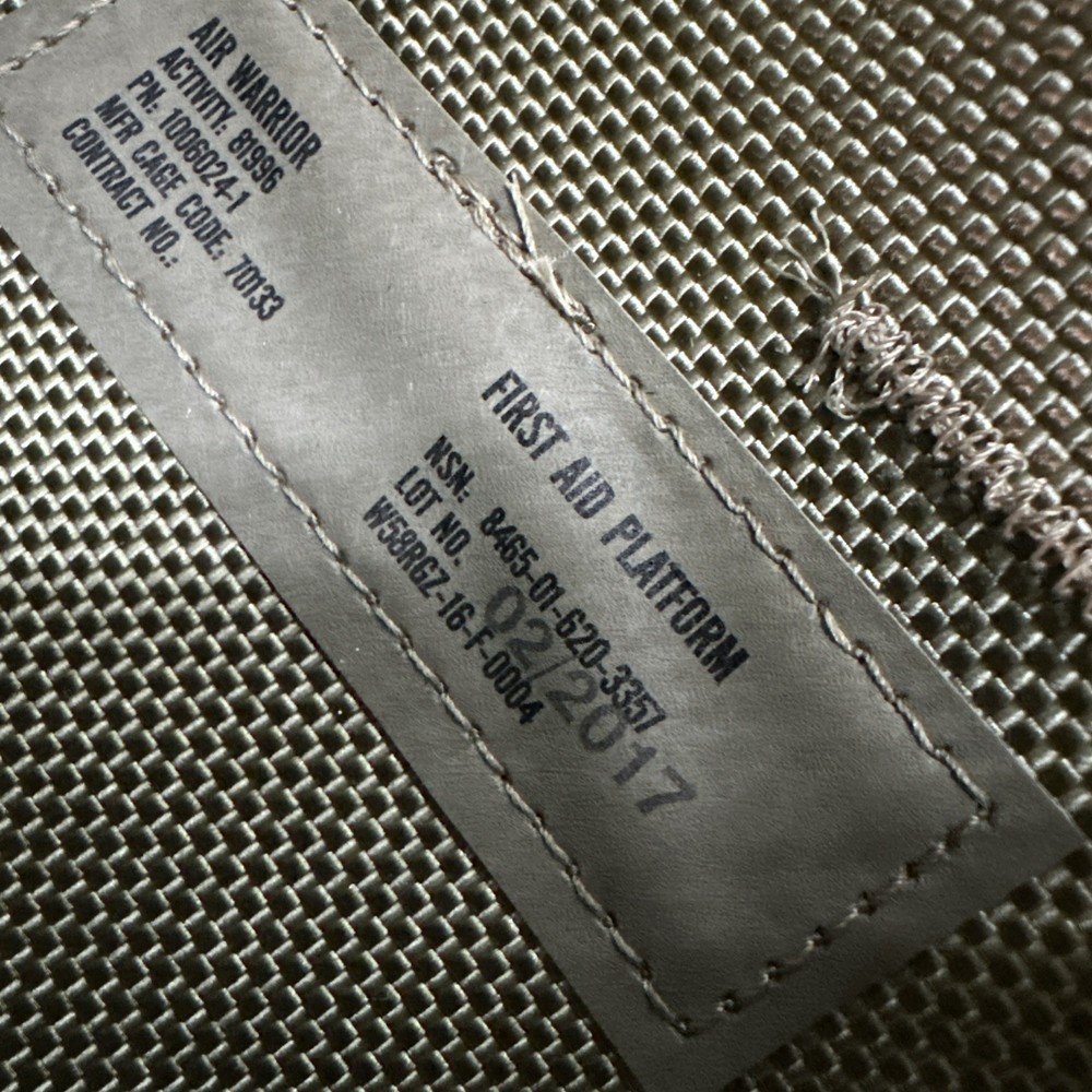 AIR WARRIOR OCP Multicam First Aid Platform Panel New