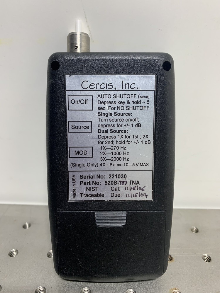 Cercis Single Mode Laser Light Source Model:520 WARRANTY!