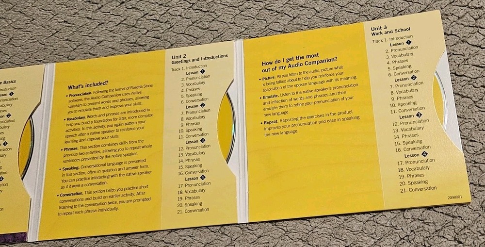 Rossetta Stone Spanish Level 1 CD Set Tested Plays