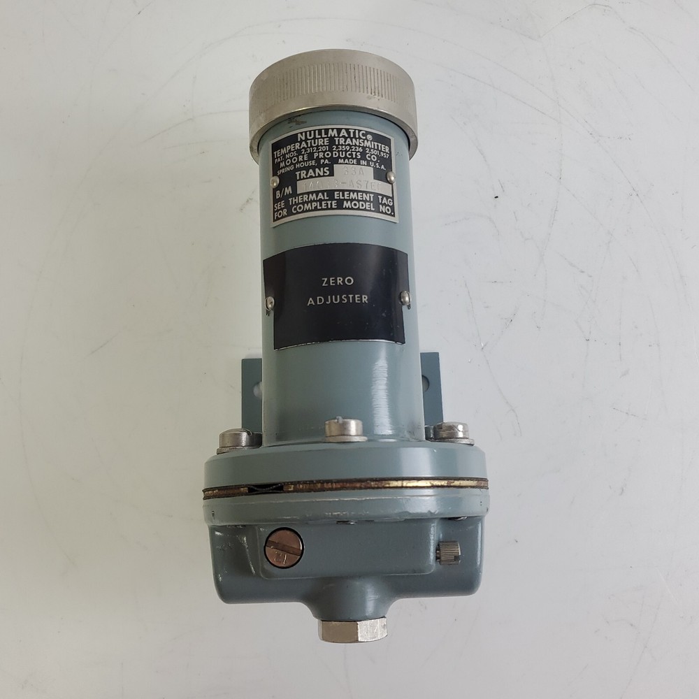MOORE NULLMATIC 33A TEMPERATURE TRANSMITTER 14033-AS7EG 33a14033as7eg