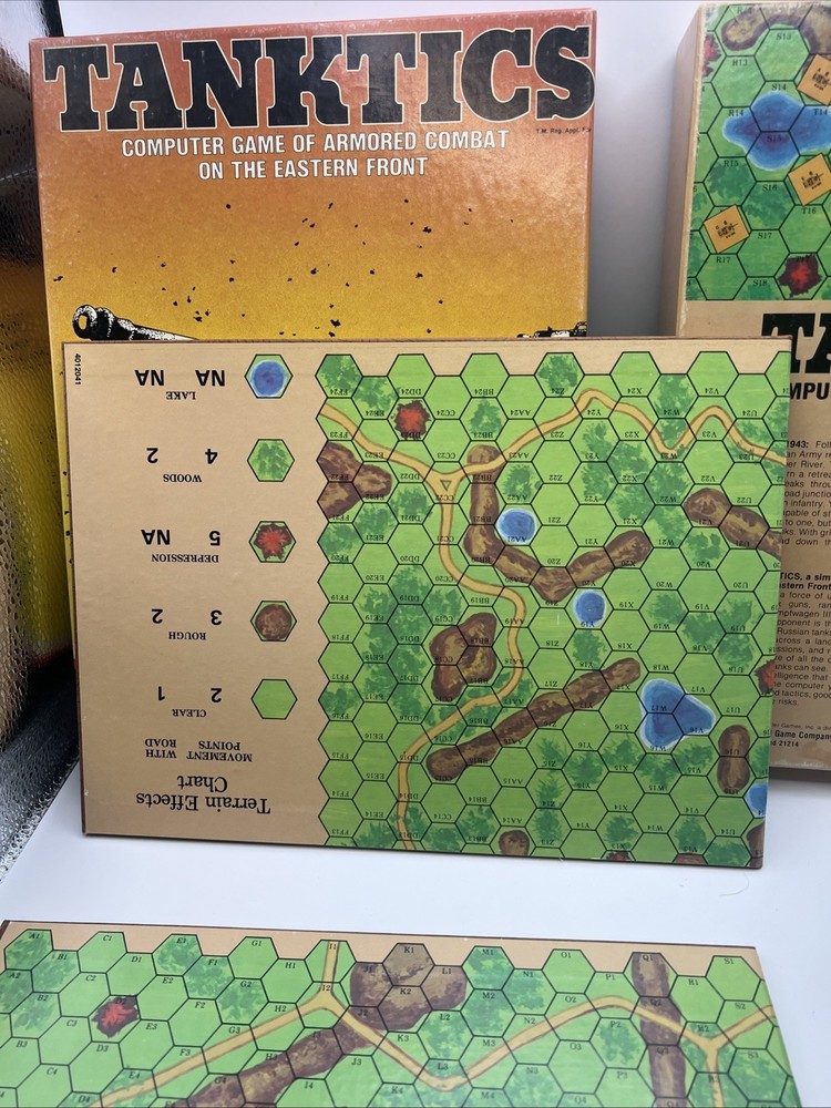 VINTAGE Tanktics by Avalon Hill Micro-Computer Games Atari 400/800 5.25"