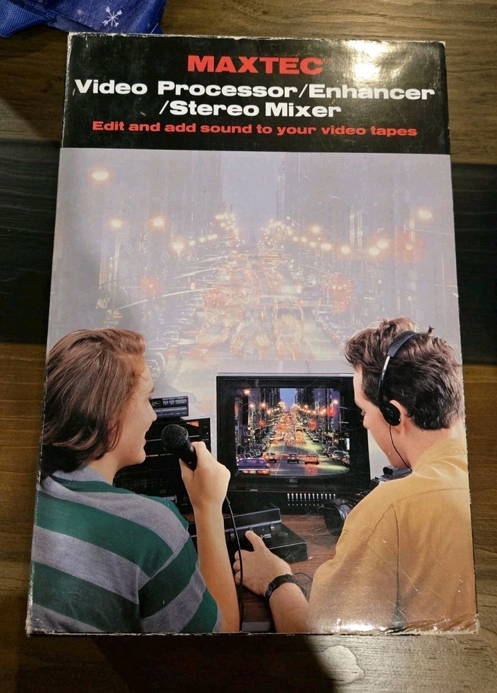 Maxtec Video Processor Enhancer Stereo Mixer Audio Vintage