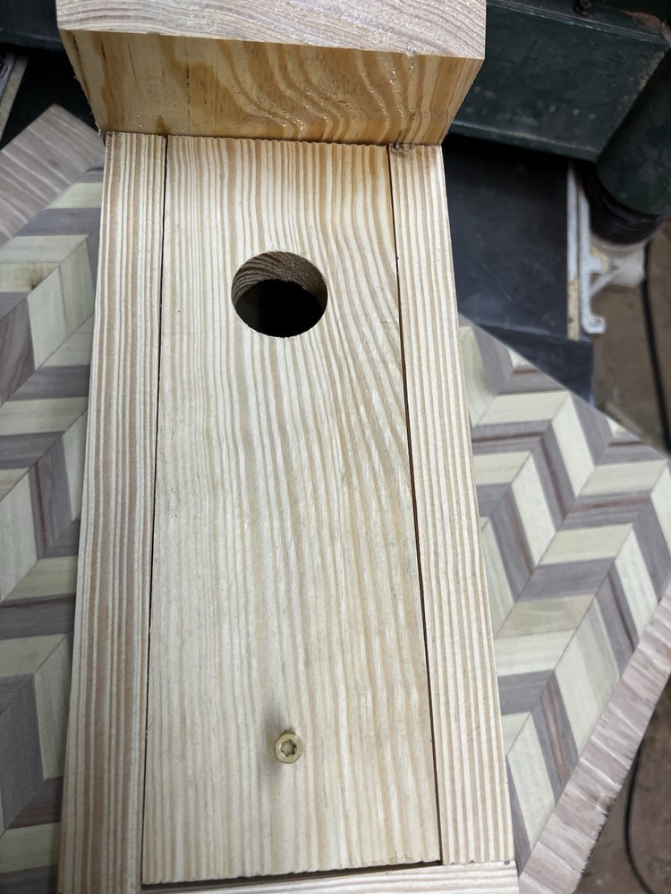Blue Bird Box Made From Yellow Pine