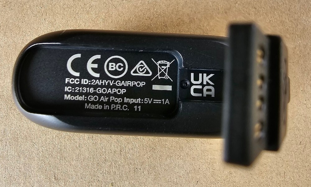 JLab GO AIR POP CHARGING CASE ONLY Black