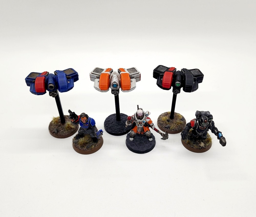 3d Printed Miniatures Gunhawk War Drones 40K Proxy Terrain for Tabletop Gaming