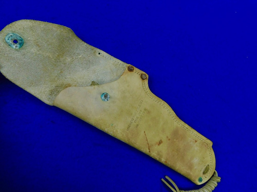 US WW2 Large Folding Machete Leather Sheath Scabbard