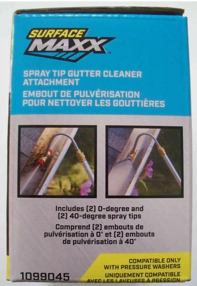 Surface Maxx Gutter Cleaner Spray Tip Attachment Compatible Pressure Washer FS!