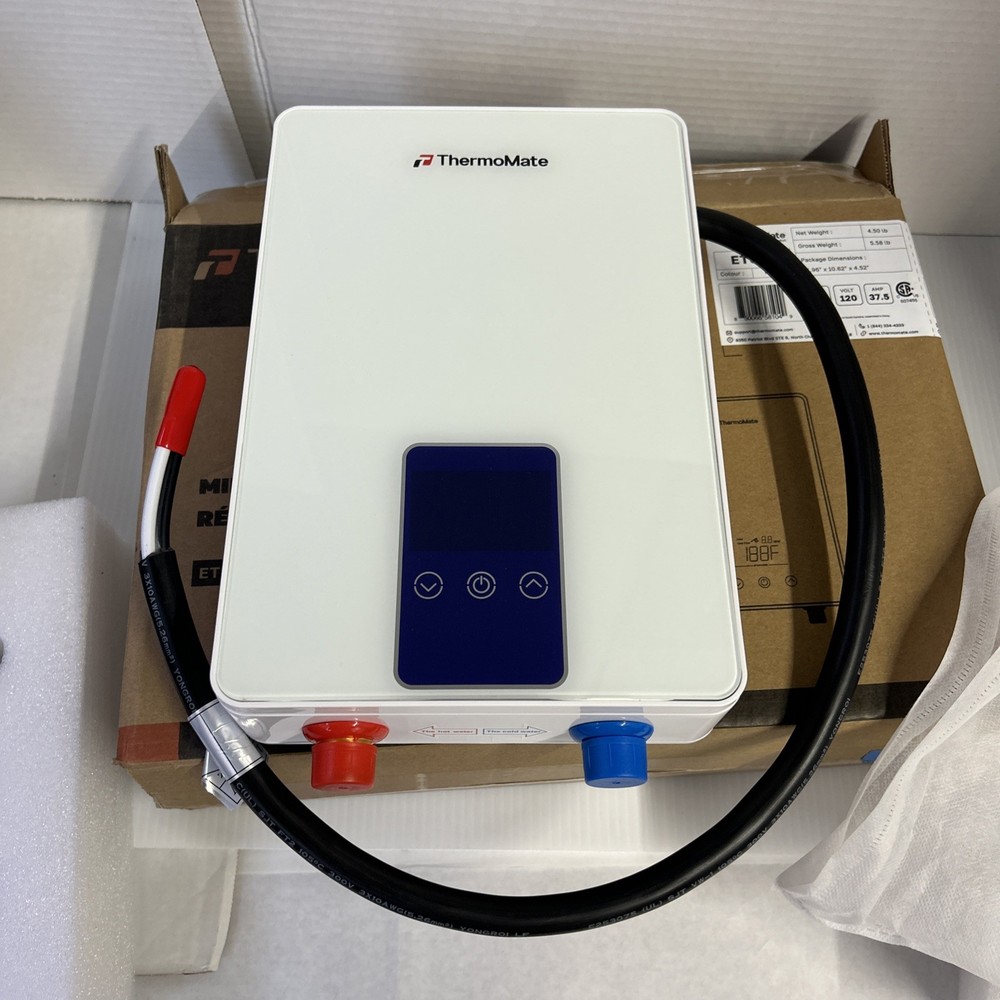 Mini Tankless Water Heater Electric 110V ~ 120V Sink 4.5kW 37.5A at 120V Small