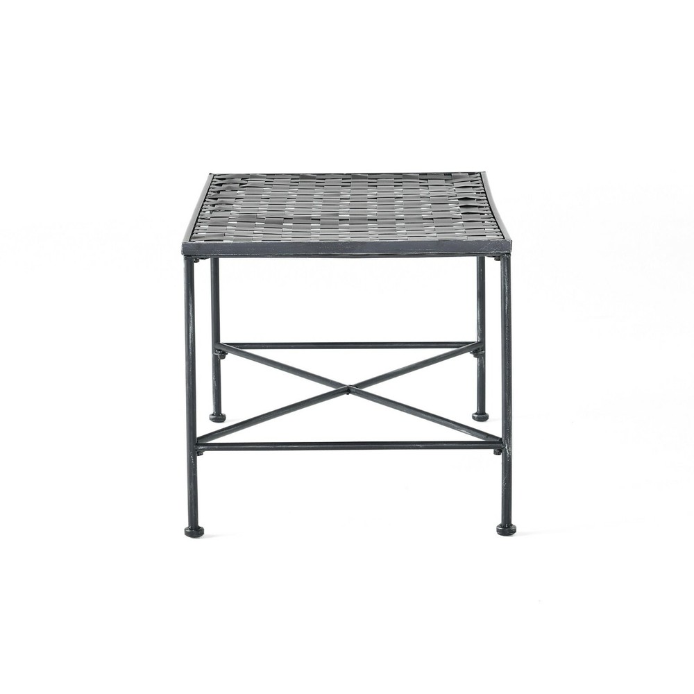 Kent Outdoor Black Iron Coffee Table