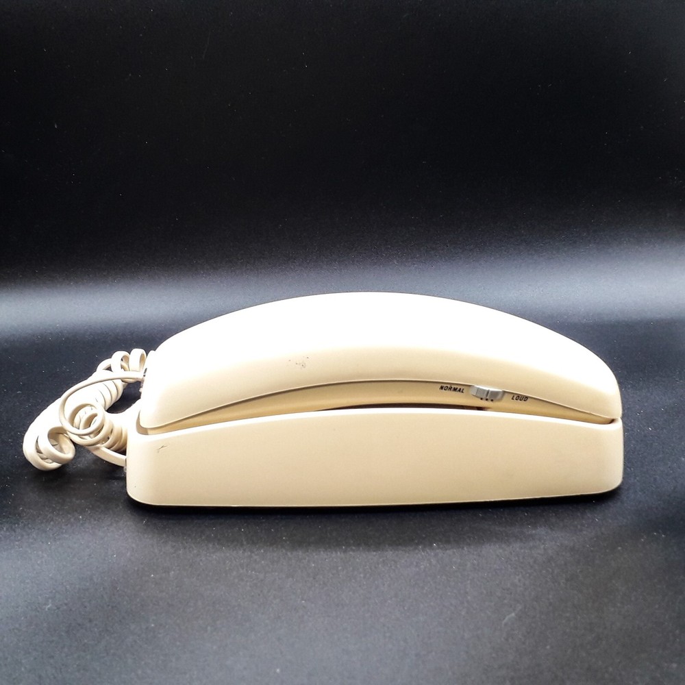 Vintage Lucent Technologies Trimline 210 Beige Tan Touch Tone Push Button Phone