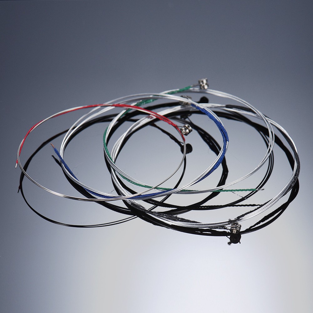 4PCS 3/4 4/4 Violin Strings Set Steel Strings E A D G Wound Fiddle String C4S5