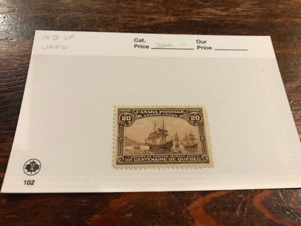 103 Used VF 20-Cent Quebec - No Cancel ! - CV $300.00 (CA0346)