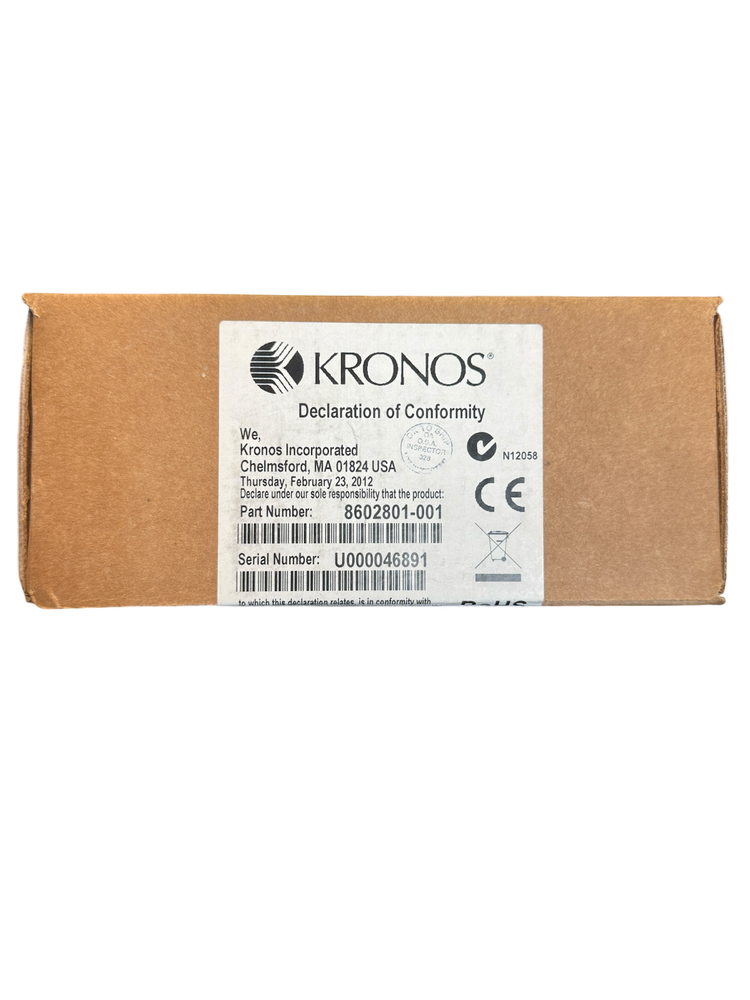 Kronos Touch ID Biometric Reader | 8602801-001| NEW