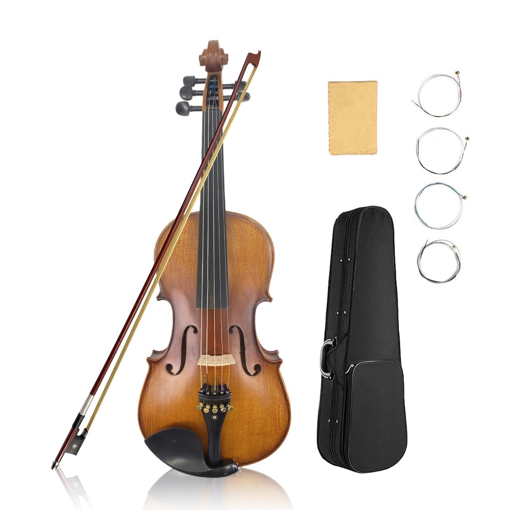 16 inch 5 string Viola Maple spruce solid Ebony fittings steel strings Handmade