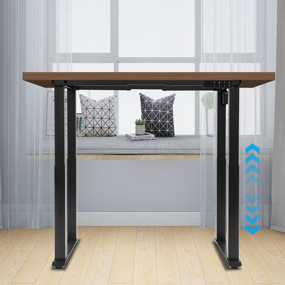 4-Leg Standing Desk Frame, Desk Frame, Dual Motor Adjustable Desk Rack Frame