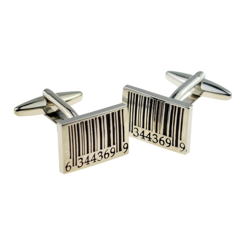 Excellent Bar Code Cufflinks Presented in a Box X2F017