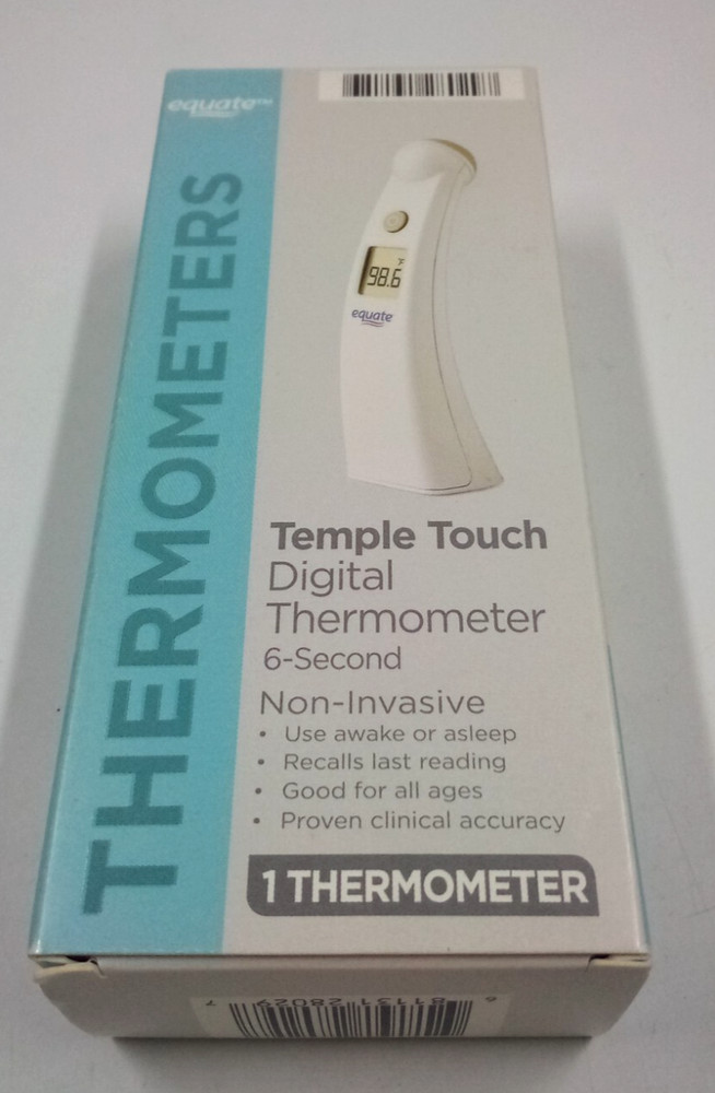 EQUATE Temple Touch 6-Second Digital Thermometer NEW IN BOX