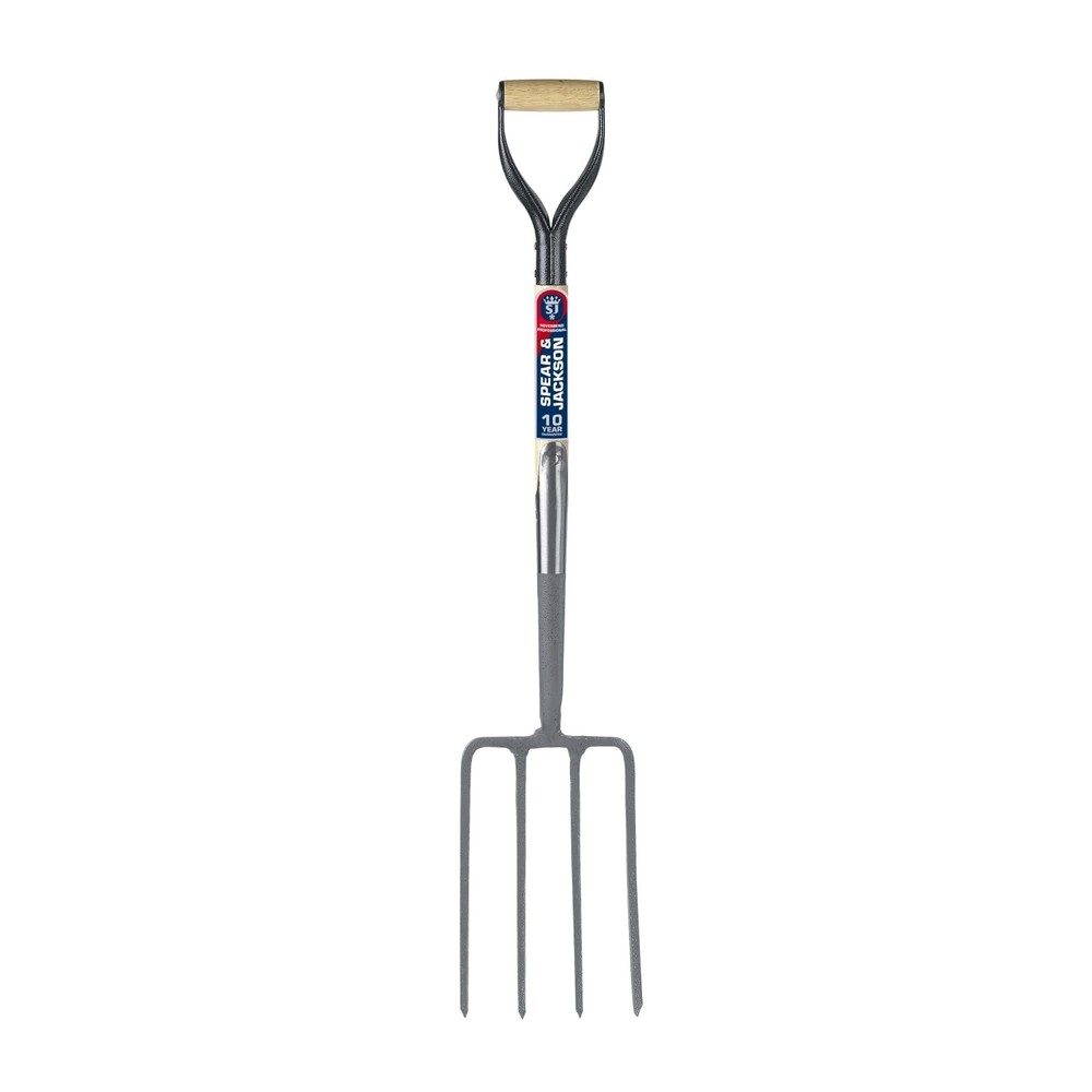 Spear & Jackson Neverbend Professional Digging Fork – Heavy-Duty Forged Ca