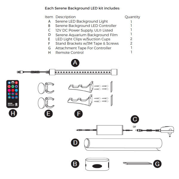 72" Serene Background LED Light Kit (3154) - Current USA
