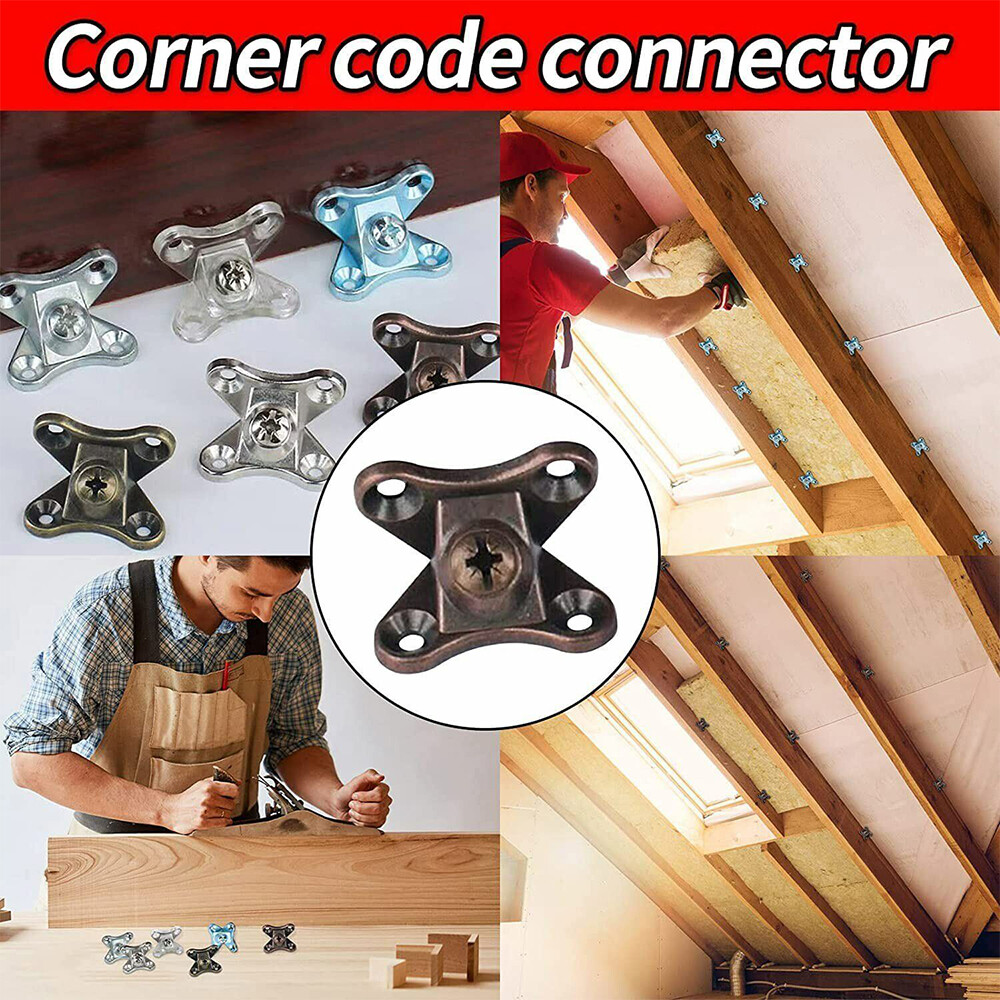 Butterfly Corner Brace L Shape Bracket Removable Corner Code Support Connector