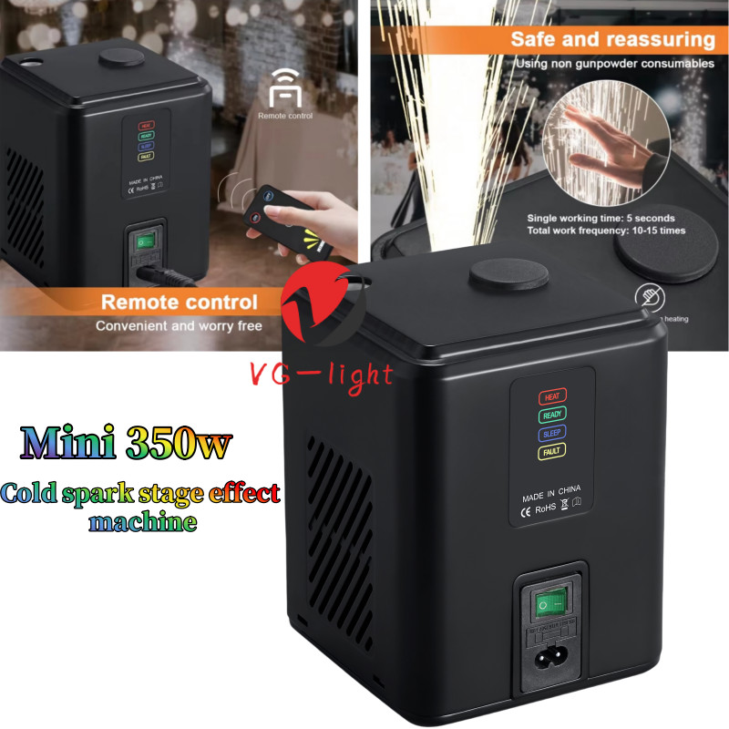350W Mini Cold Spark Machine Remote Control Stage Effect Cold Firework Machine