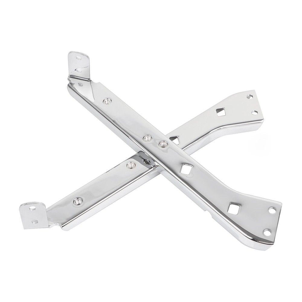 Chrome Left & Right Saddlebag Fender Rail Support Bracket For Harley Tour Glide