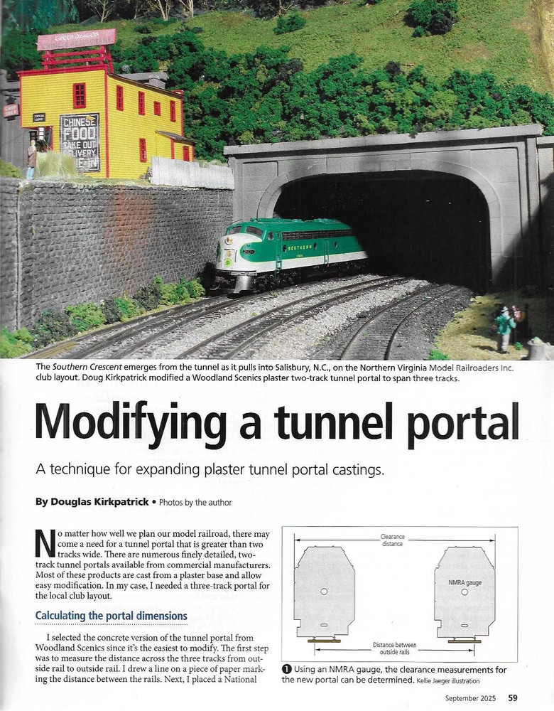 Model Railroader Magazine Sept. 2025 Western Layout Realism Track Switch Control