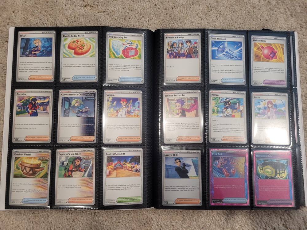 Prismatic Evolutions Complete Base Set (1-131) In Binder