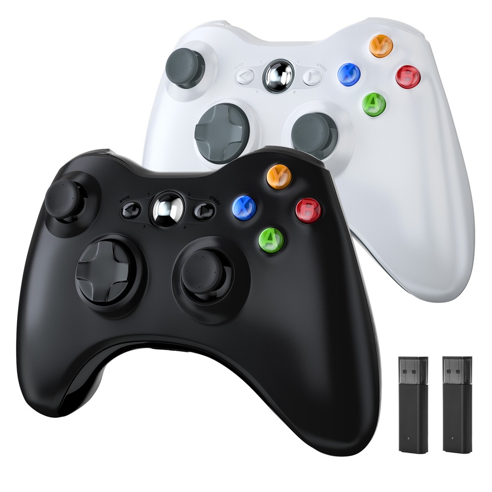 2.4g Wireless Controller For Microsoft Xbox 360/ 360Slim PC Windows 11/ 10/ 8/ 7