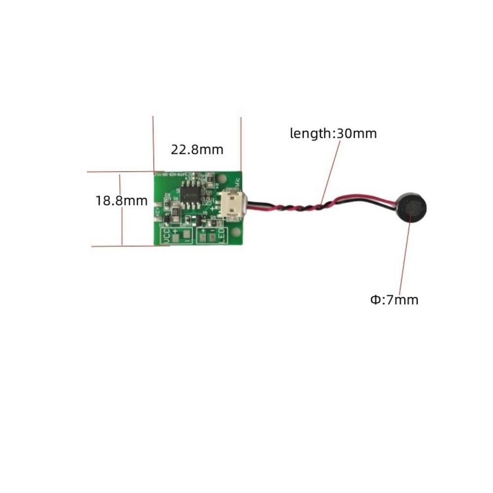 Sound Sensitive Voice Switch Board for Night Light DC 3V to 5V Input Range