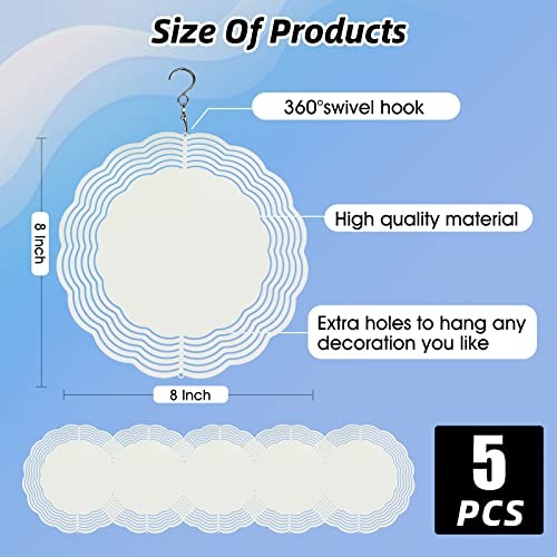 Pack Sublimation Wind Spinner Blanks 8 Inch Wind Spinners 8 Inches 5