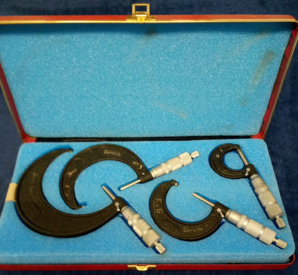 Central Tool Company Micrometer 11 Piece Set Red Case