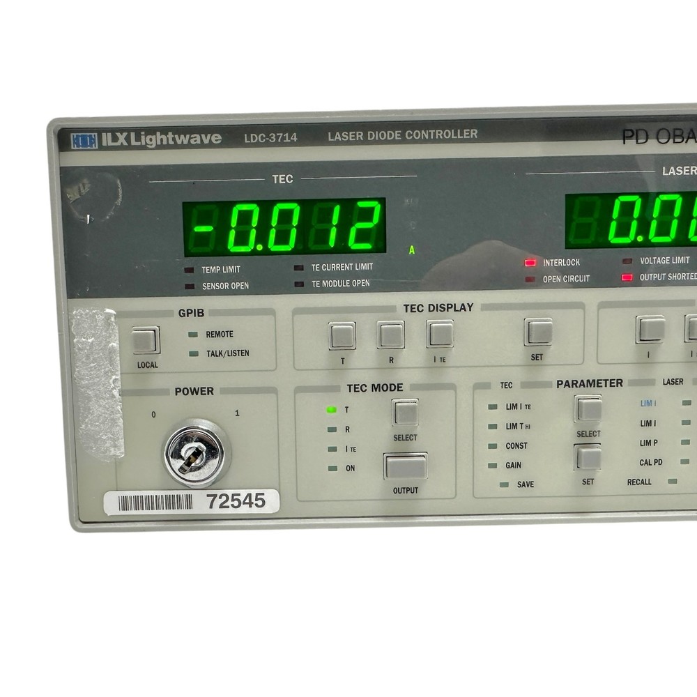 ILX Lightwave LDC-3714 Laser Diode Controller - TEC & Laser Current Source